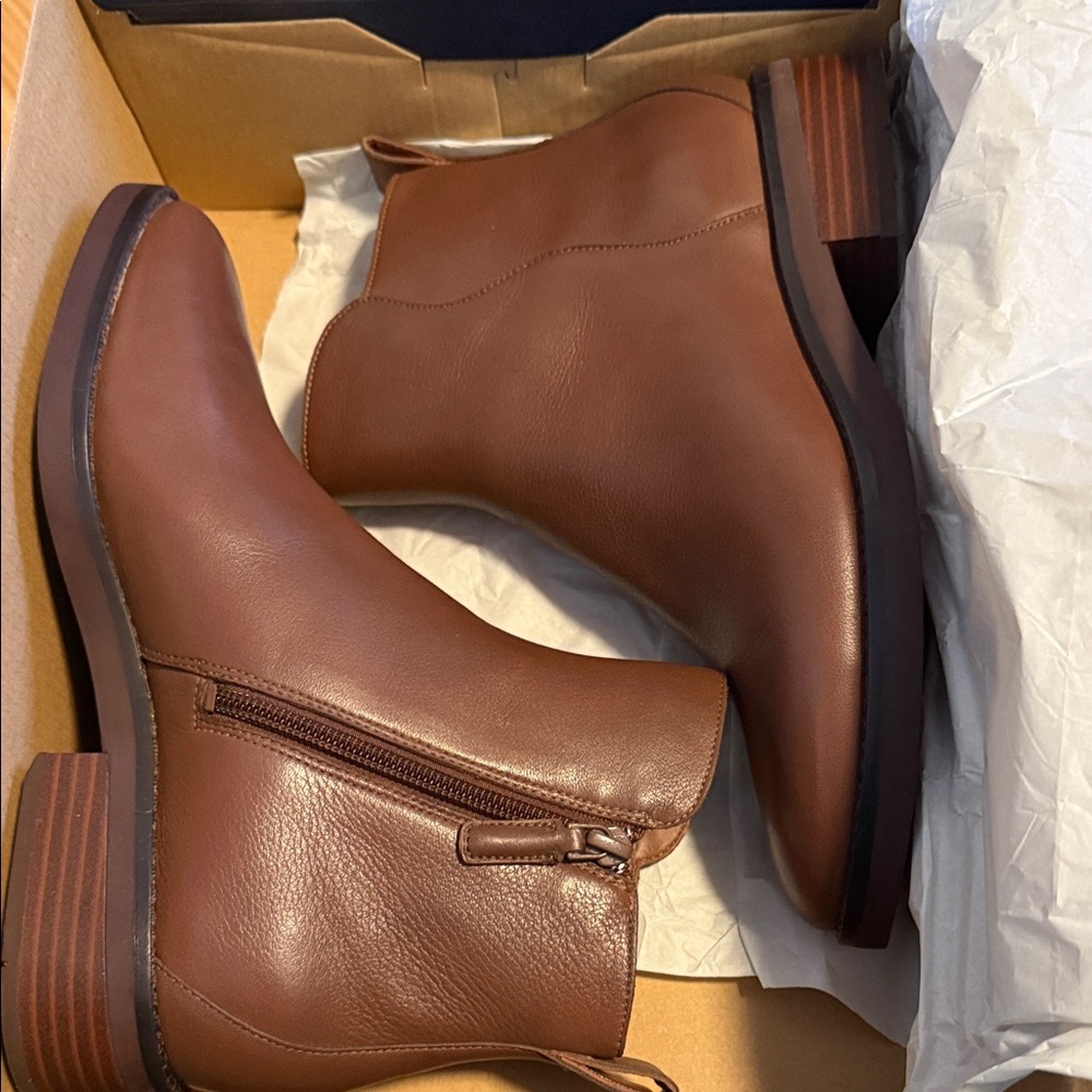 Cole Haan Women's Brown Leather Ankle Boots